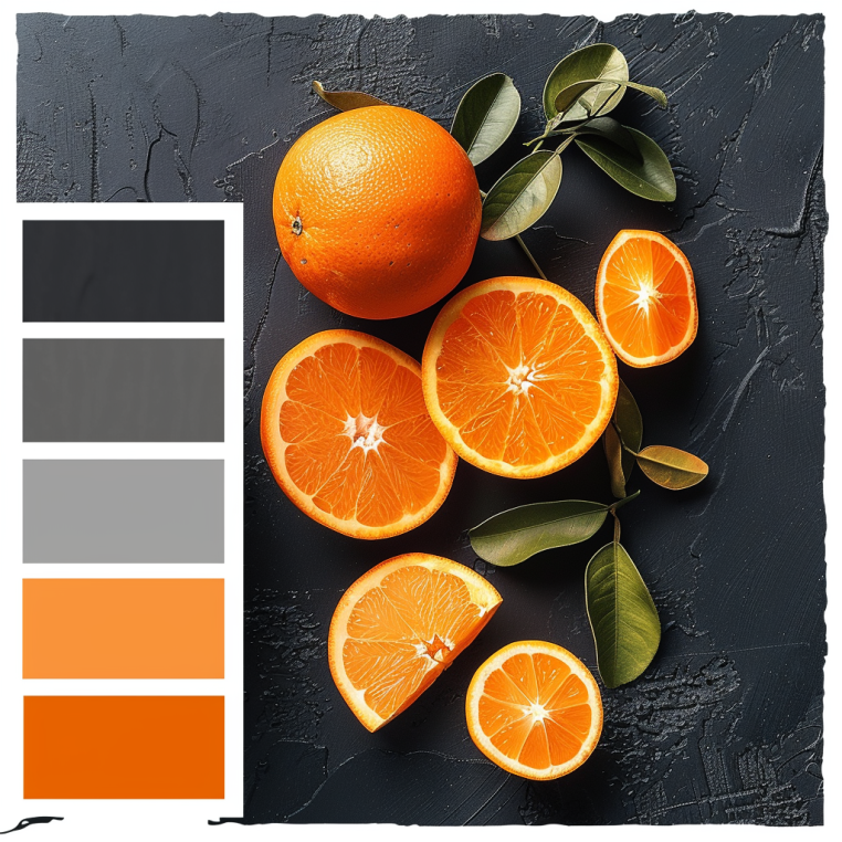Farbpalette Orange