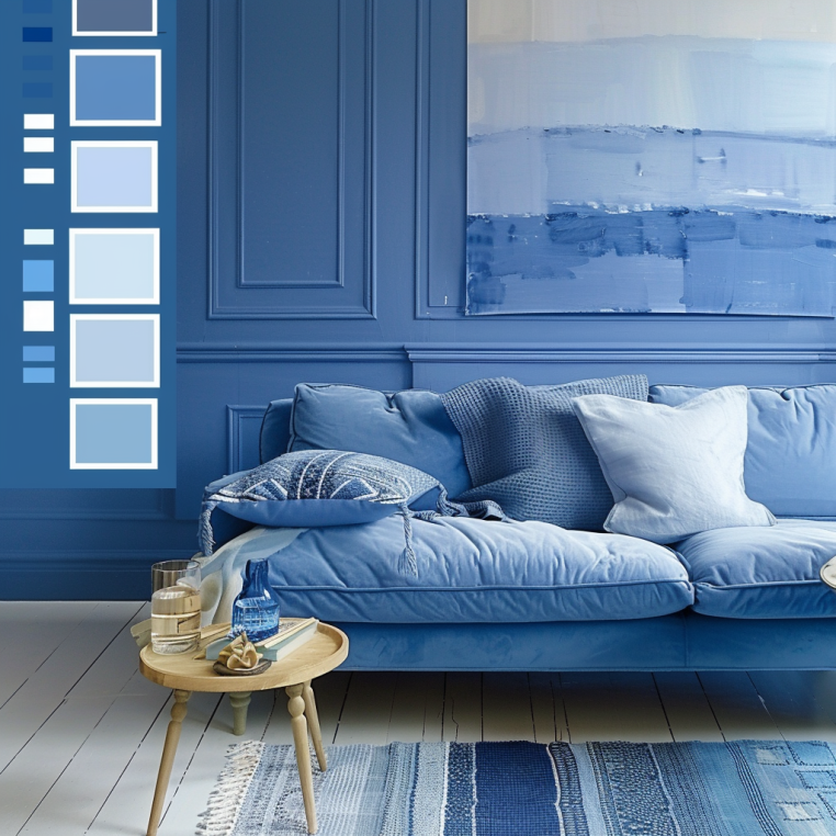 Farbpalette Blau
