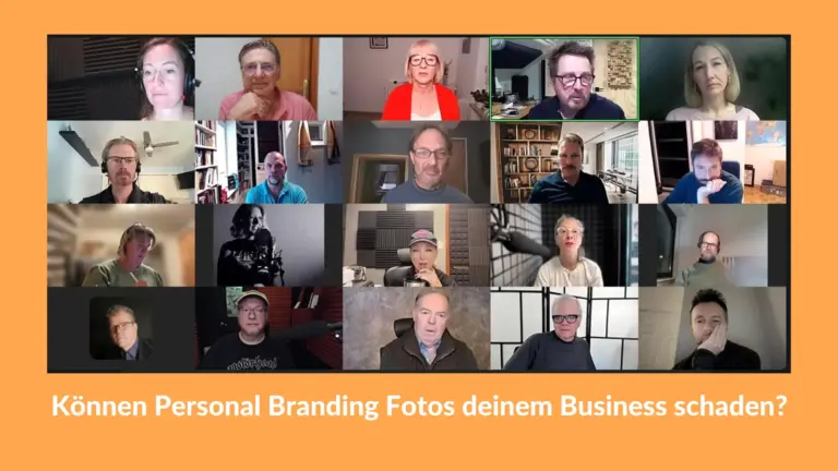 Können Personal Branding Fotos deinem Business schaden? - Zoom Meeting von Cooper International mit Bernard Schaer