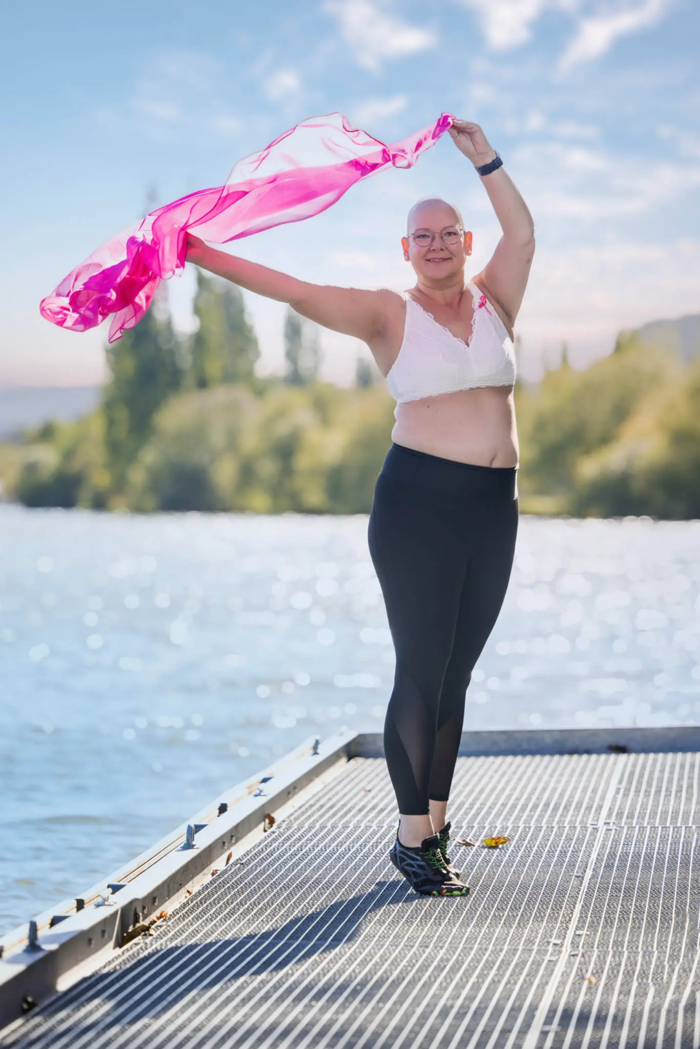 Bianca – Pink Paddler Koblenz Fotokampagne über Mut und Früherkennung