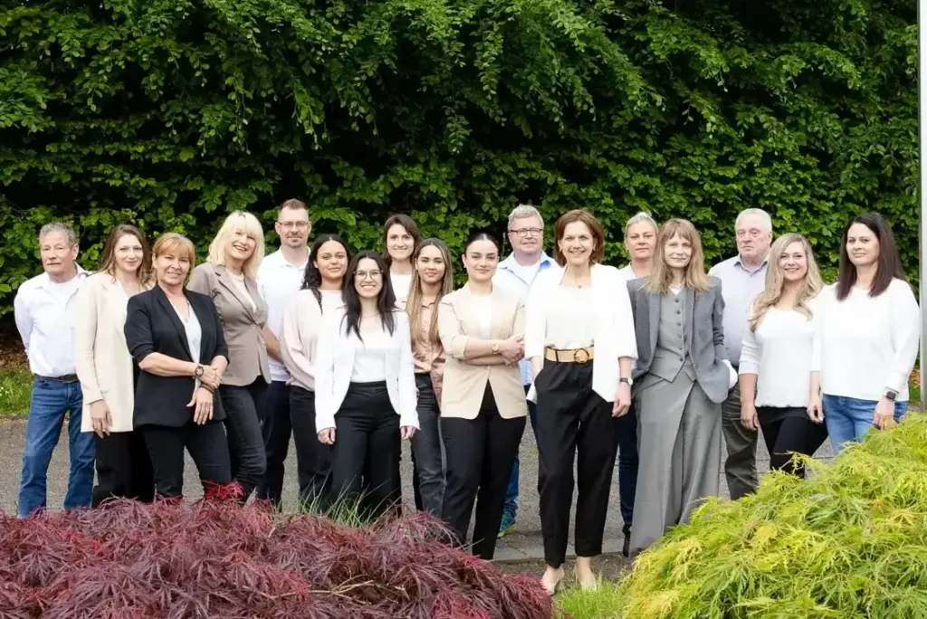 Teamporträt für Unternehmenskunde aus der Region Koblenz, Beispiel Unternehmensfotografie